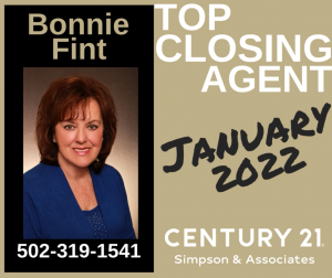 01 2022 Top Closing Agent - Bonnie Fint