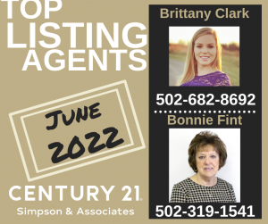 06 2022 Top Listing Agents - Brittany Clark and Bonnie Fint
