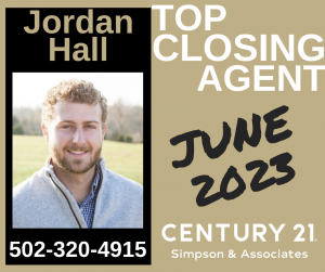 06 2023 Top Closing Agent - Jordan Hall