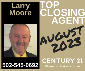 08 2023 Top Closing Agent - Larry Moore