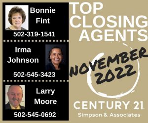 11 2022 Top Closing Agents - Fint Johnson Moore