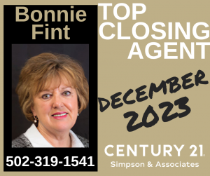 12 2023 CENTURY 21 Simpson & Associates Top Closing Agent - Bonnie Fint