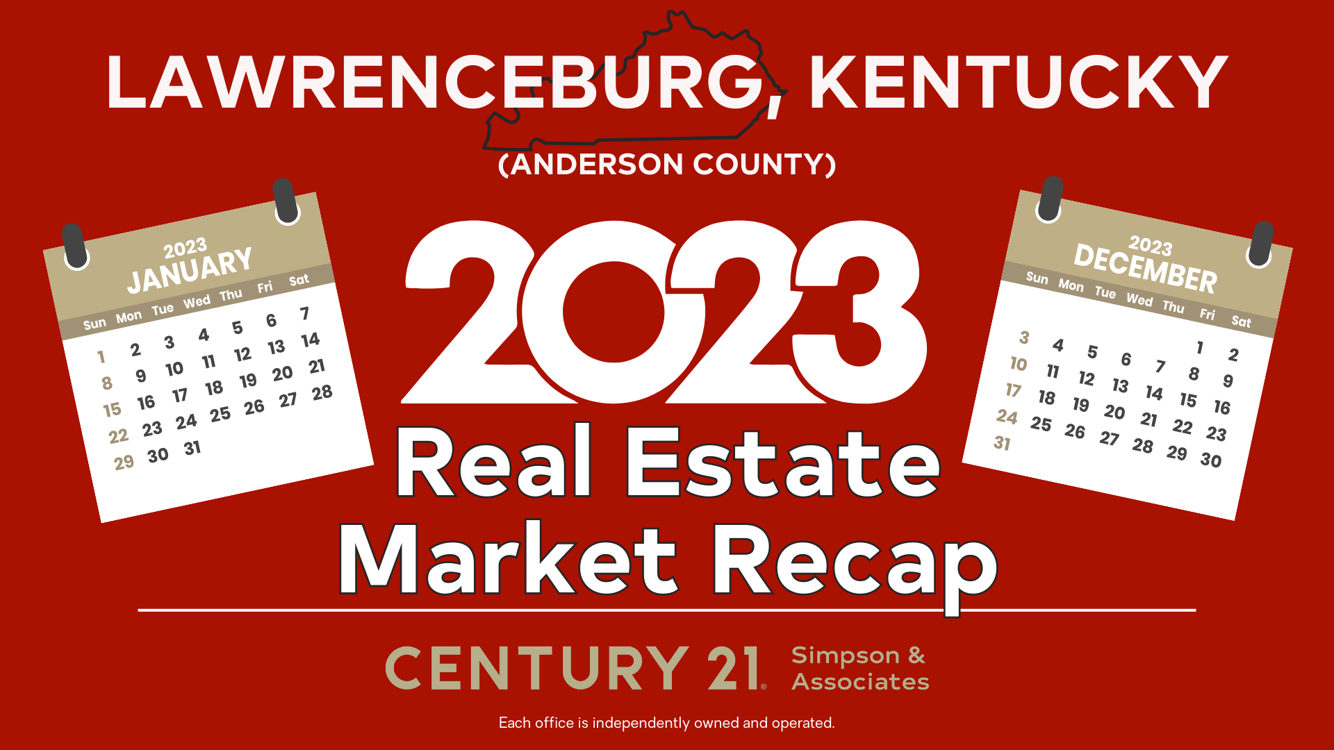 December 2023 Lawrenceburg-Anderson County Real Estate Market Recap