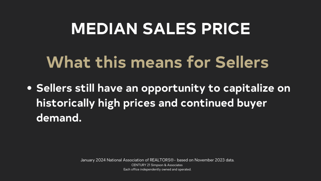 Sellers can still capitalize on historically high prices and continued buyer demand.