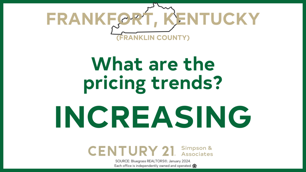 What are the pricing trends for Frankfort-Franklin Co KY - Increasing
