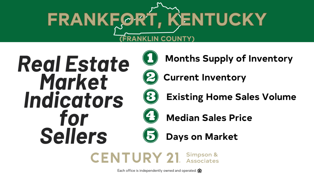 Real Estate Market Indicators for Sellers in Frankfort-Franklin Co KY