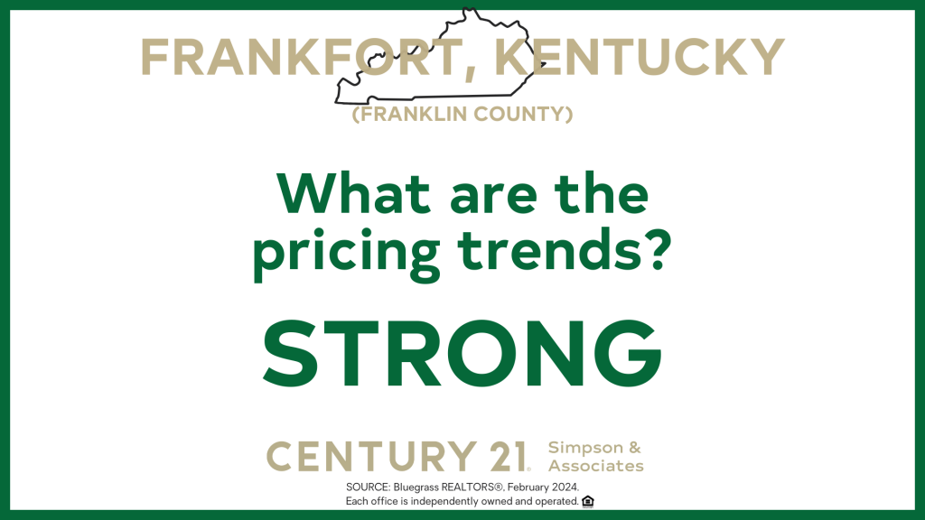 What are the pricing trends for Frankfort-Franklin Co KY - Strong