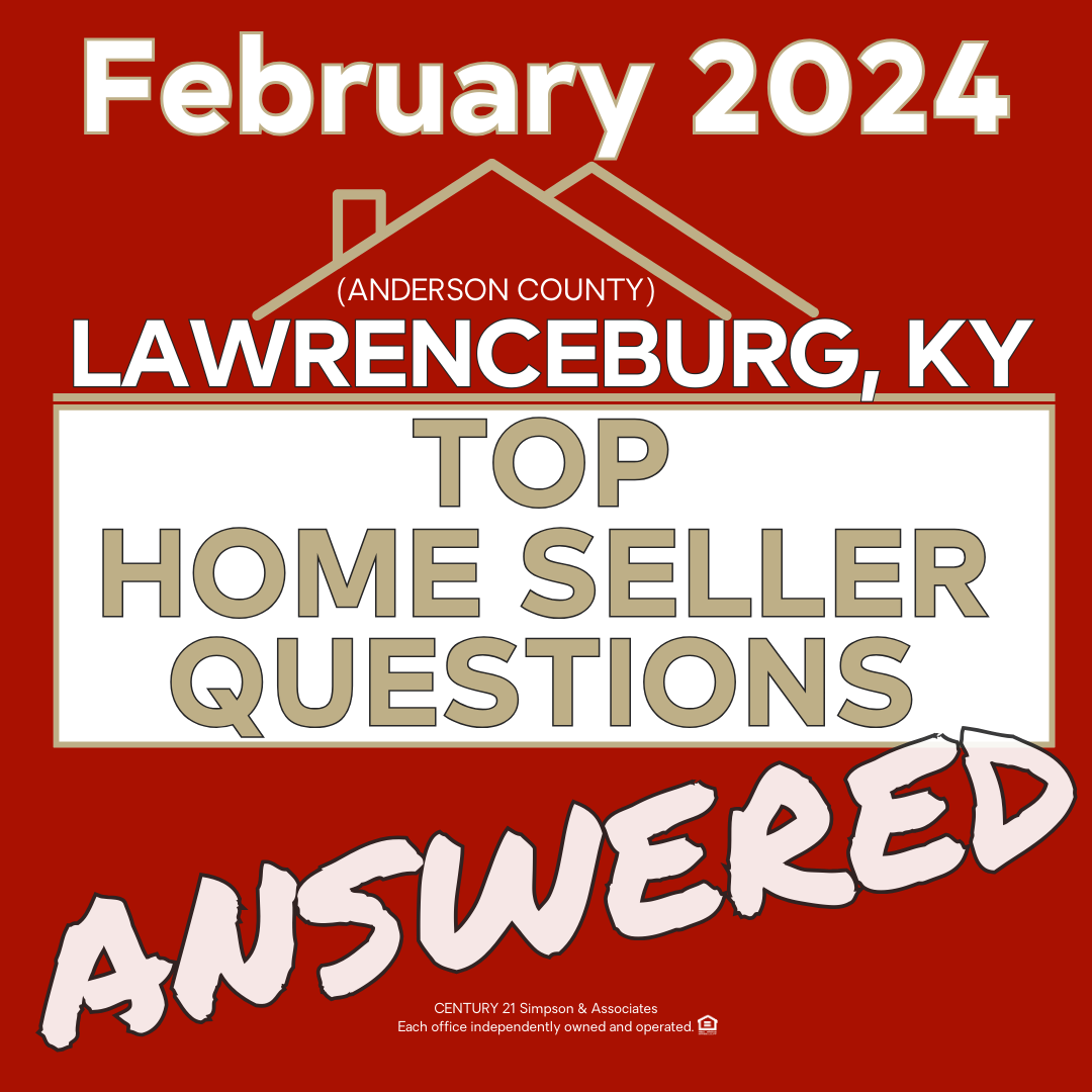Feb 24 Lawrenceburg KY Top Seller Questions
