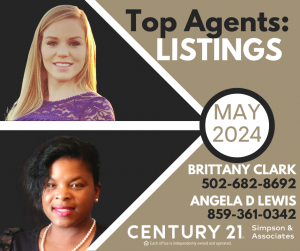 May 2024 Top Listing Agents: Brittany Clark and Angela D Lewis