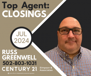 07 2024 Top Closing Agent - Russ Greenwell