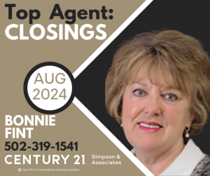 08 2024 Top Closing Agent - Bonnie Fint