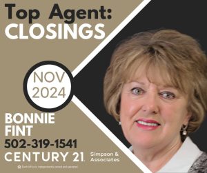 11 2024 Top Closing Agent - Bonnie Fint