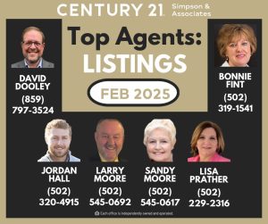 02 2025 Top Listing Agents - Dooley Fint Hall LMoore SMoore Prather