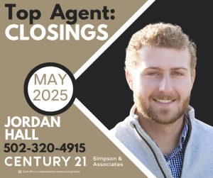 5 2025 Top Closing Agent - Jordan Hall