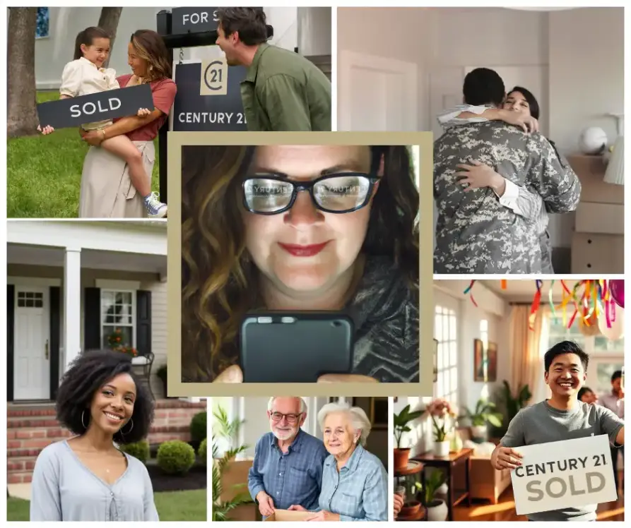 Central Kentucky real estate collage of home buyers and home sellers