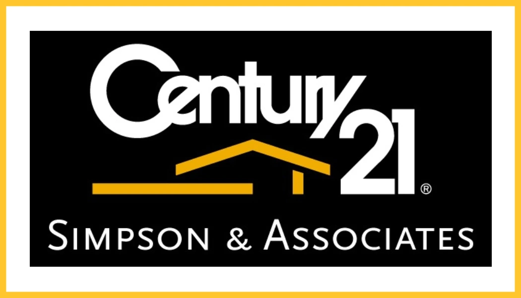 Original CENTURY 21 Simpson & Associates logo in black and gold branding