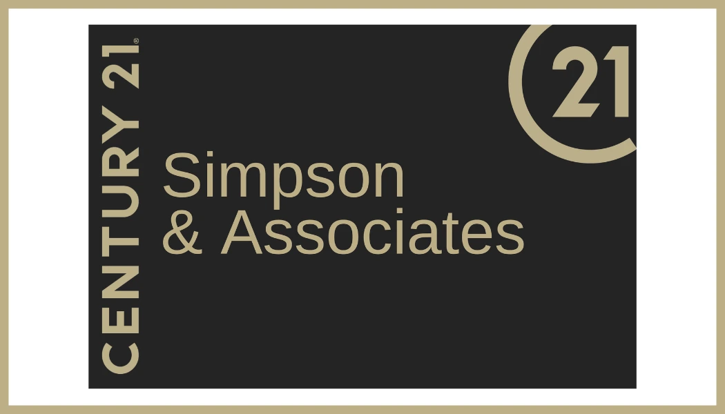 Updated CENTURY 21 Simpson & Associates branding logo in modern gold and black design